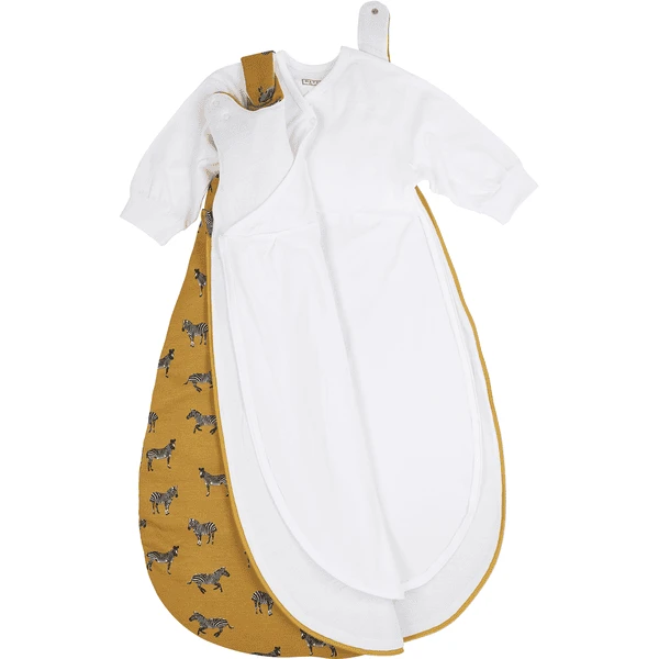 Meyco Schlafsack Jersey 2-tlg Zebra Animal Honey Gold 4 Meyco Schlafsack Jersey 2-tlg Zebra Animal Honey Gold – Bild 2