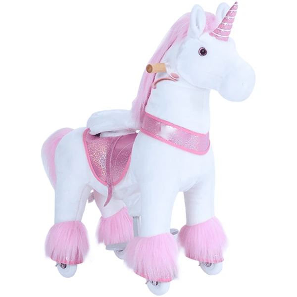 PonyCycle® Pink Unicorn Mit Bremse - Klein 3 PonyCycle® Pink Unicorn Mit Bremse - Klein