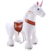 PonyCycle® Weißes Einhorn Mit Bremse - Groß 1 PonyCycle® Weißes Einhorn Mit Bremse - Groß -Geschäft Für Kinderperipheriegeräte ponycycle weisses einhorn mit bremse gross a313696