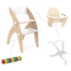 QuarttoLino® Hochstuhl Set Mini Weiß -Geschäft Für Kinderperipheriegeräte quarttolino hochstuhl set mini weiss a313924